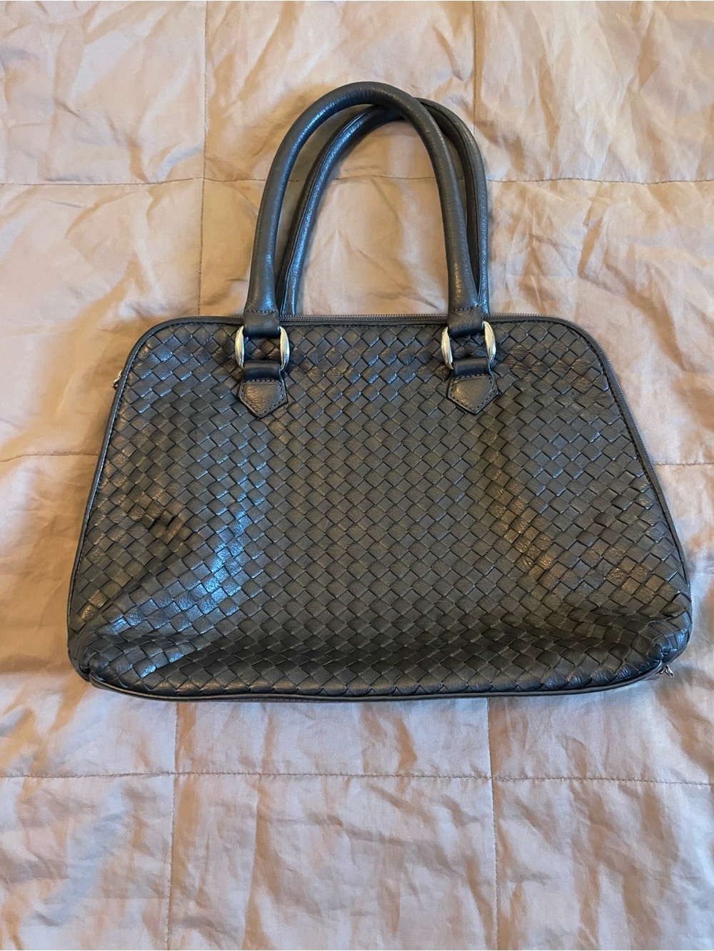 Vintage Ganson San Francisco Dark Grey satchel handbag